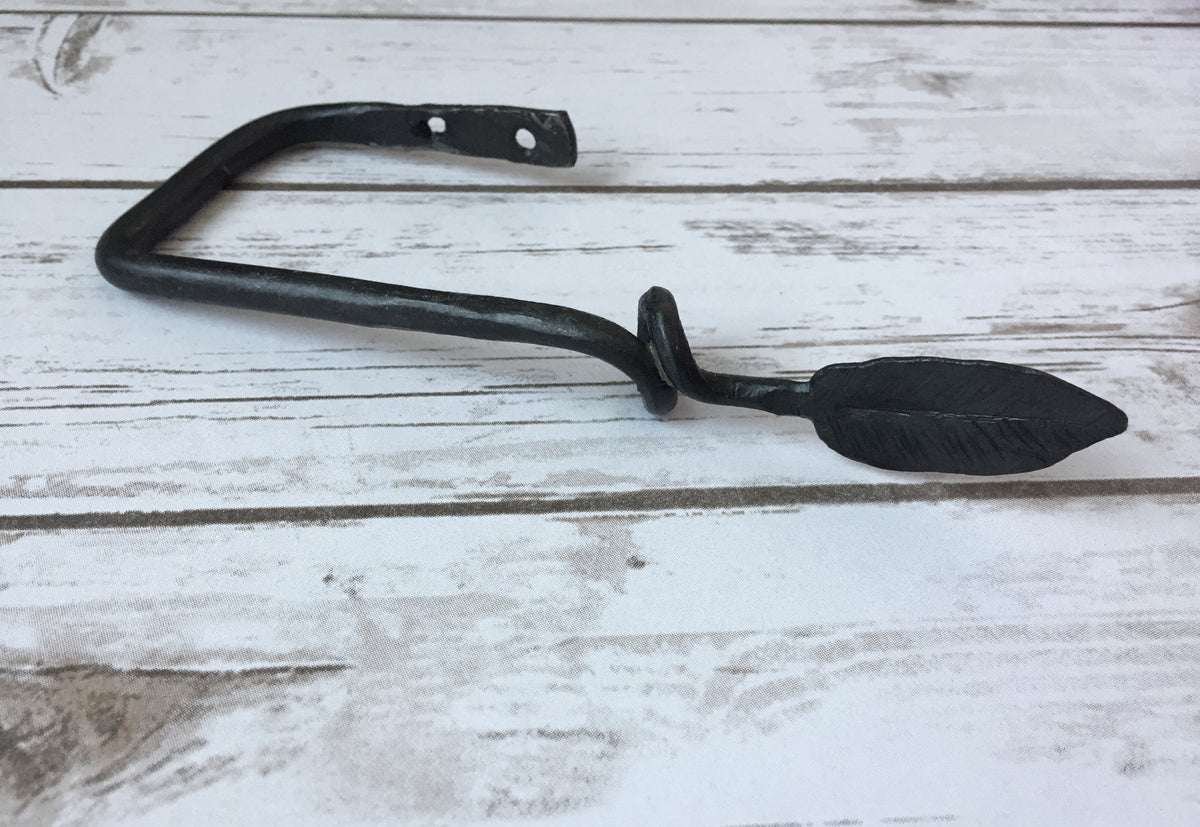 Hand Leaf Hooks and Toilet Paper Holder Blacksmith The