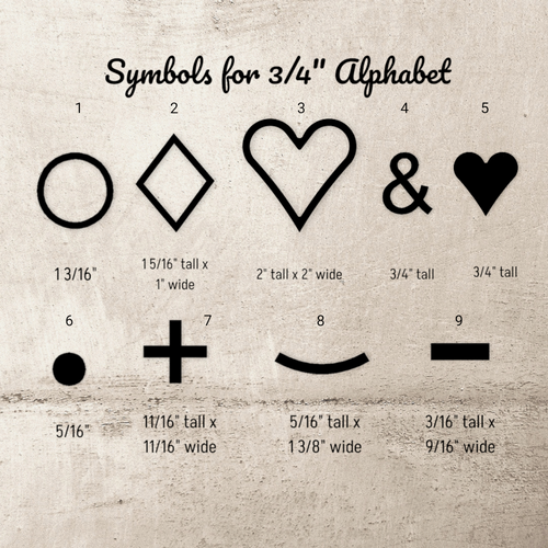 Mini Branding Irons for 3/4