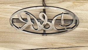 Large Initial Oval Branding Iron