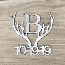 Load image into Gallery viewer, Antler Branding Iron with Initial and Date