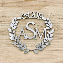 Load image into Gallery viewer, Wreath Branding Iron with Monogram