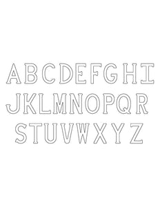 Alphabet Branding Iron Set