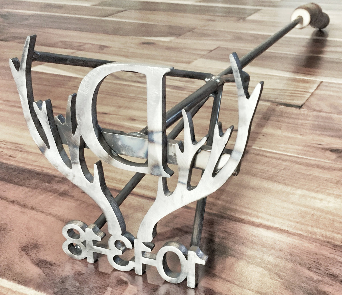 Antler Branding Iron with Initial and Date The Welded Keller