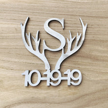 Load image into Gallery viewer, Antler Branding Iron with Initial and Date