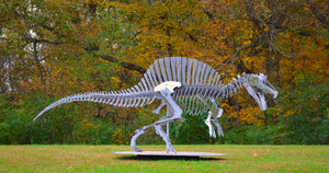 Steel Dinosaur Sculpture - Custom Metal Art