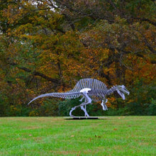 Load image into Gallery viewer, Steel Dinosaur Sculpture - Custom Metal Art