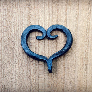 Hand Forged Heart, Blacksmith Heart, Key Chain