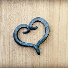 Load image into Gallery viewer, Hand Forged Heart, Blacksmith Heart, Key Chain