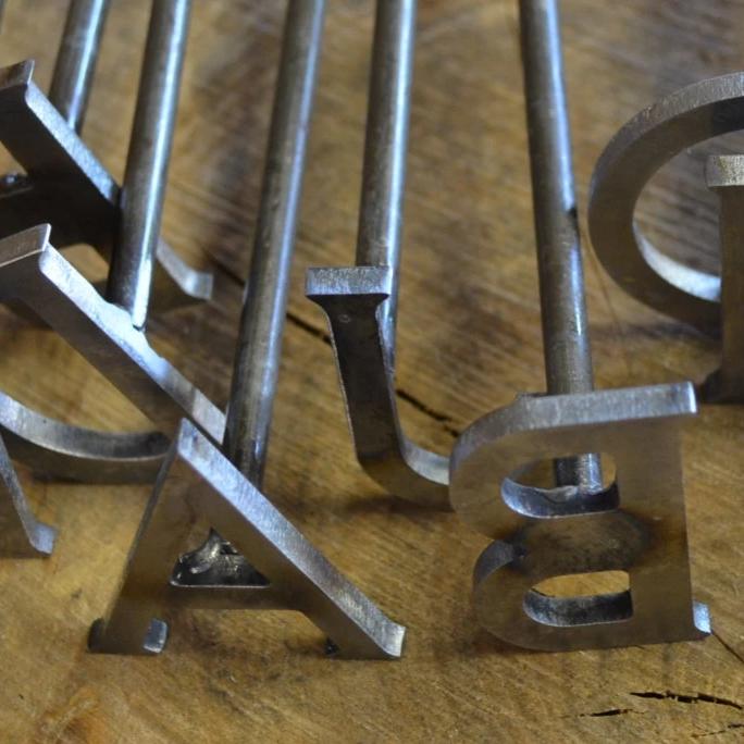 Set of 10 Custom Single Letter Branding Irons – The Welded Keller