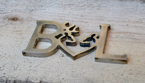 Initial and Deer Branding Iron