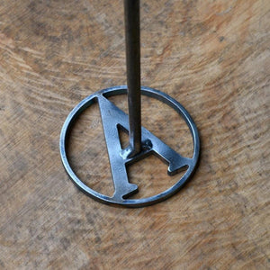 Circle Initial Branding Iron