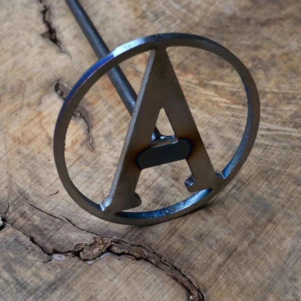 Circle Initial Branding Iron