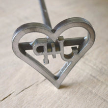 Load image into Gallery viewer, Heart Brander with Initials Inside